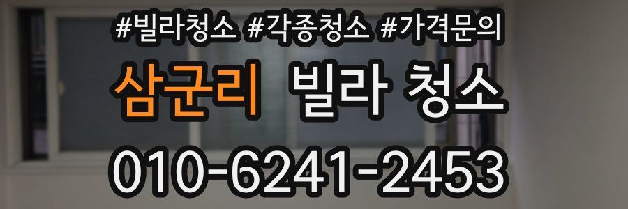 삼군리 빌라 청소