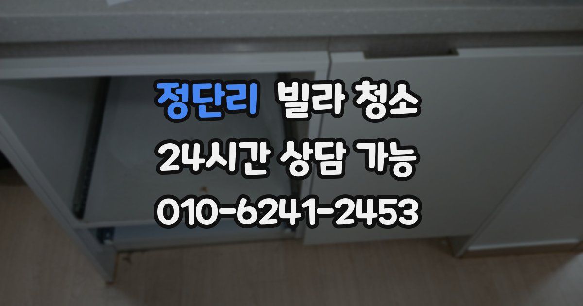 정단리 빌라 청소