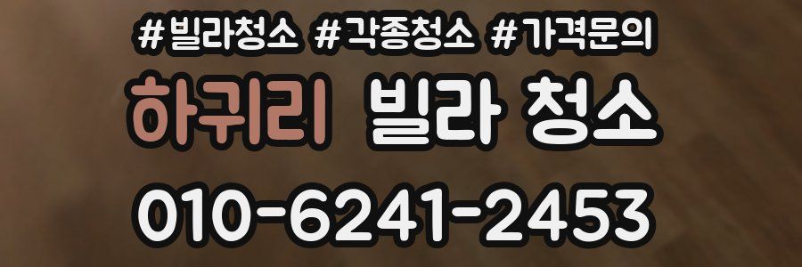 하귀리 빌라 청소