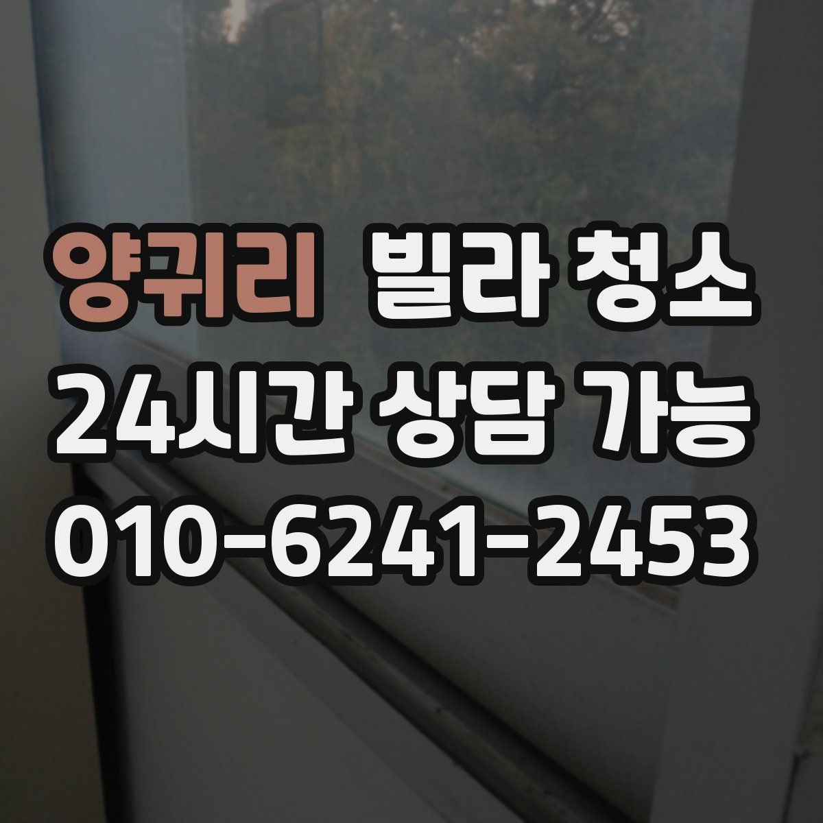 양귀리 빌라 청소