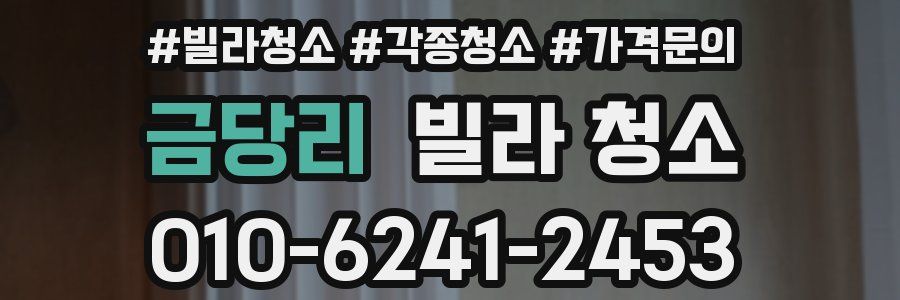 금당리 빌라 청소