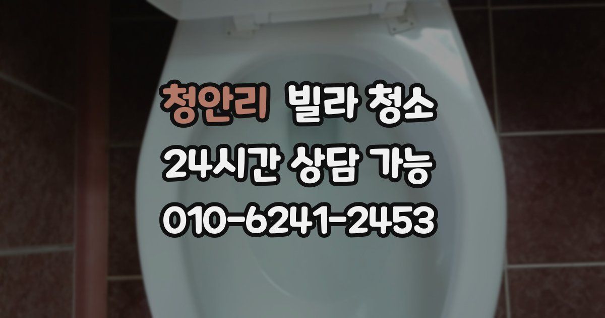 청안리 빌라 청소