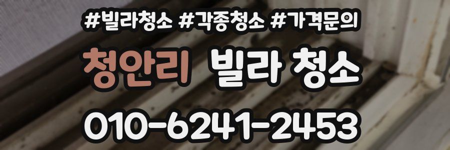 청안리 빌라 청소