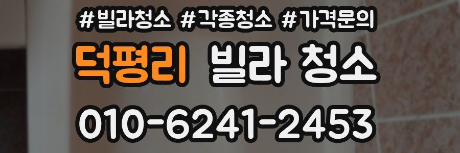 덕평리 빌라 청소