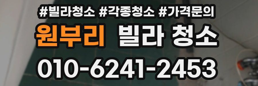 원부리 빌라 청소