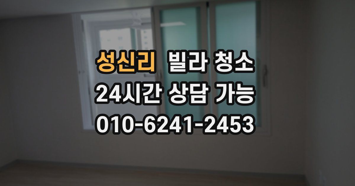 성신리 빌라 청소