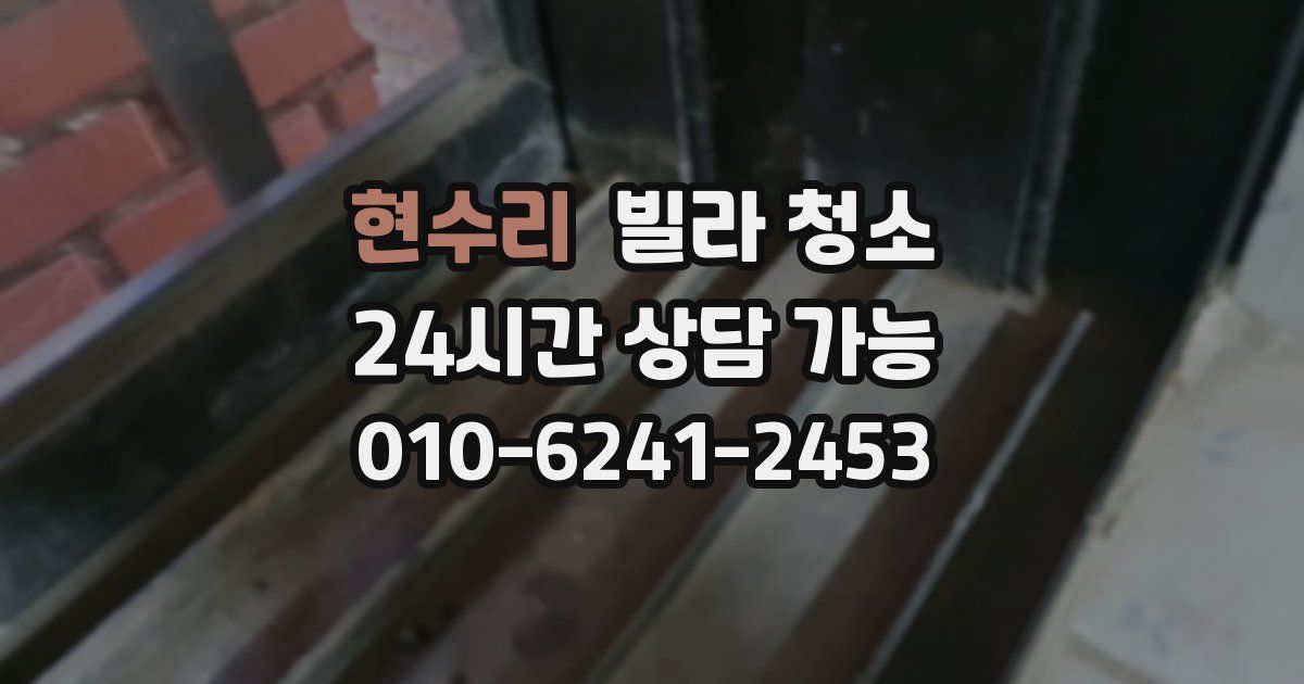 현수리 빌라 청소