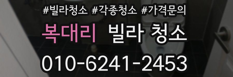 복대리 빌라 청소