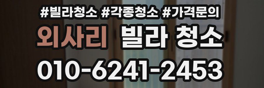 외사리 빌라 청소