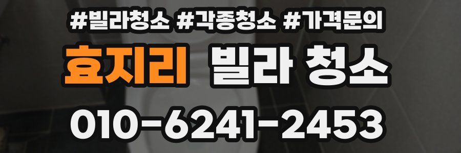 효지리 빌라 청소