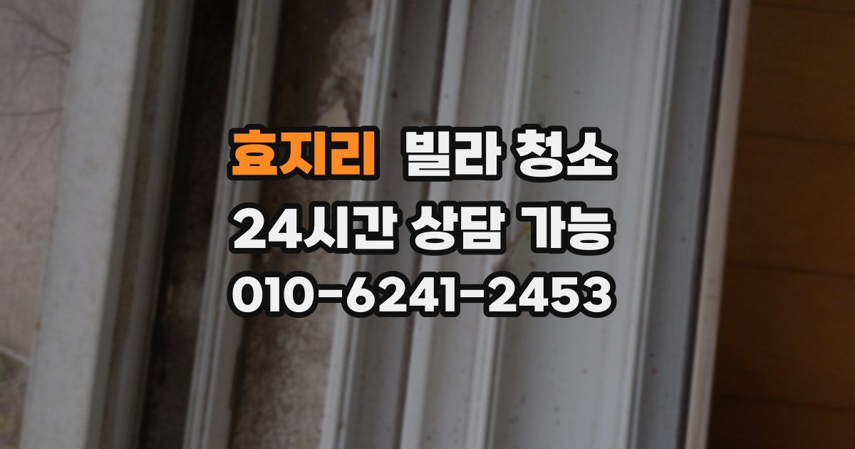 효지리 빌라 청소