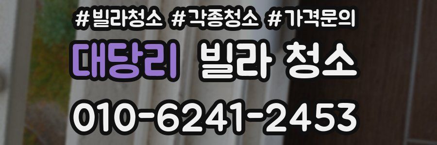 대당리 빌라 청소