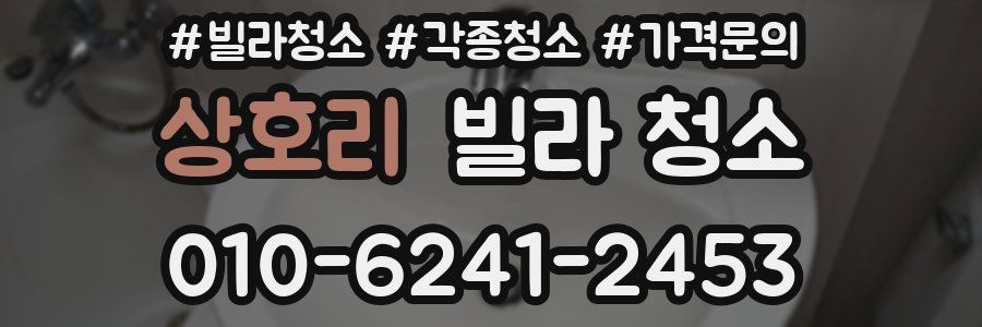 상호리 빌라 청소