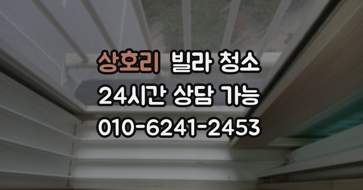 상호리 빌라 청소