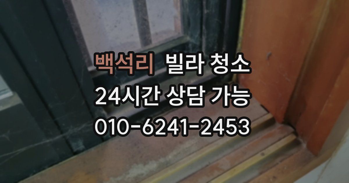 백석리 빌라 청소