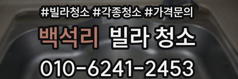 백석리 빌라 청소