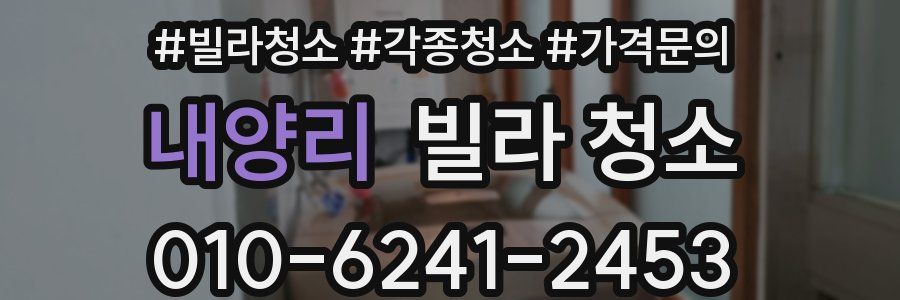 내양리 빌라 청소