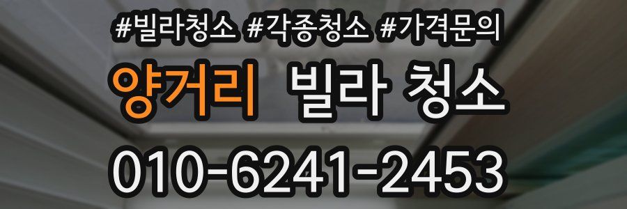 양거리 빌라 청소