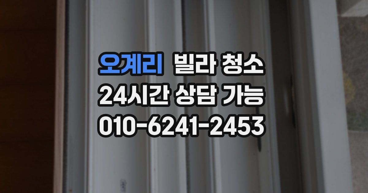 오계리 빌라 청소