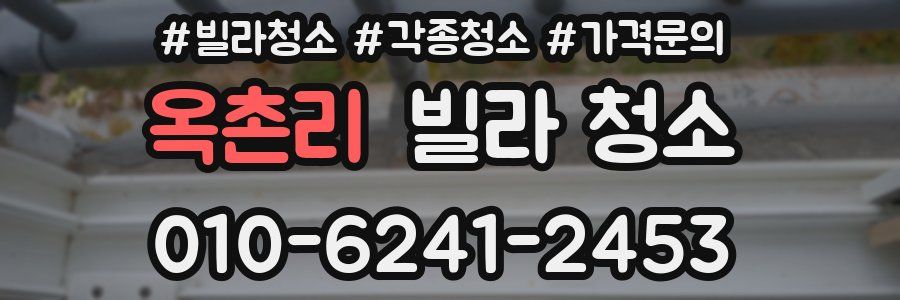 옥촌리 빌라 청소