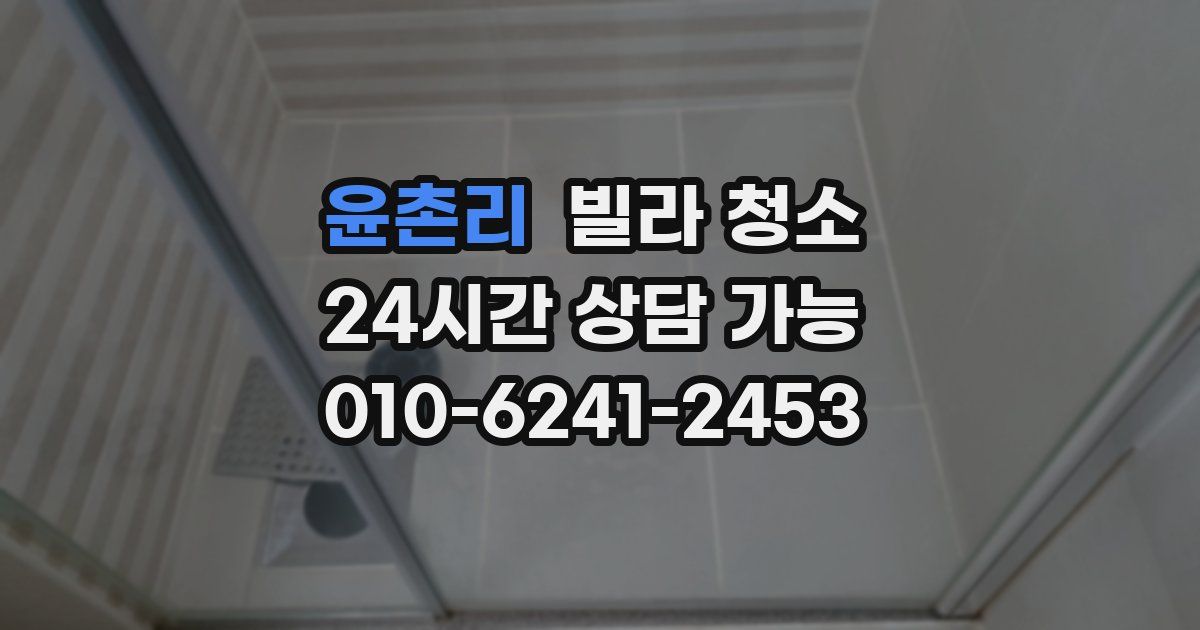 윤촌리 빌라 청소