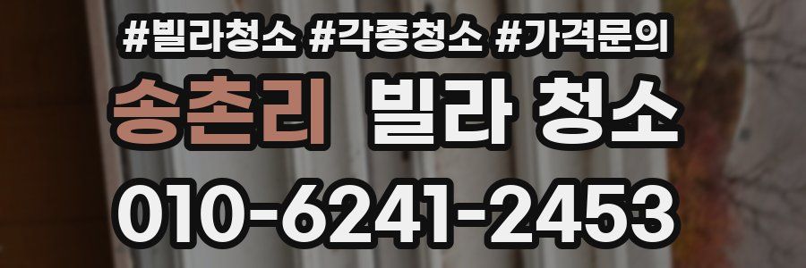 송촌리 빌라 청소