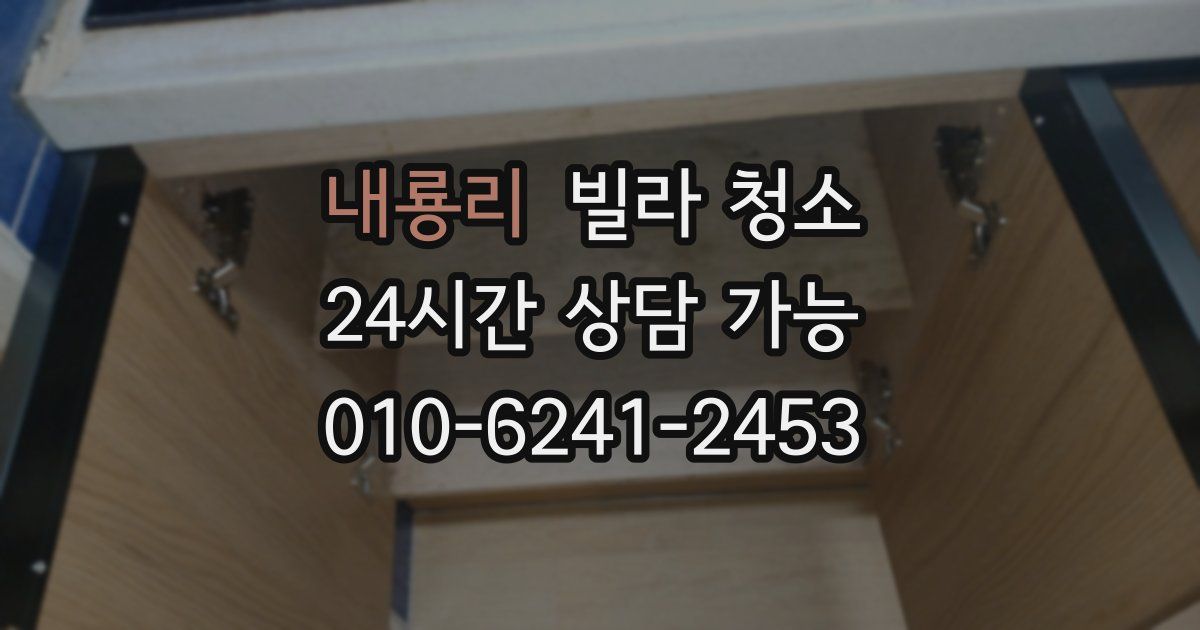 내룡리 빌라 청소