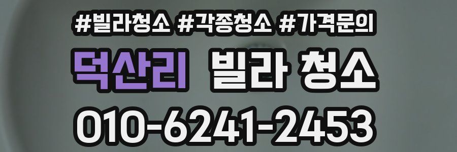 덕산리 빌라 청소