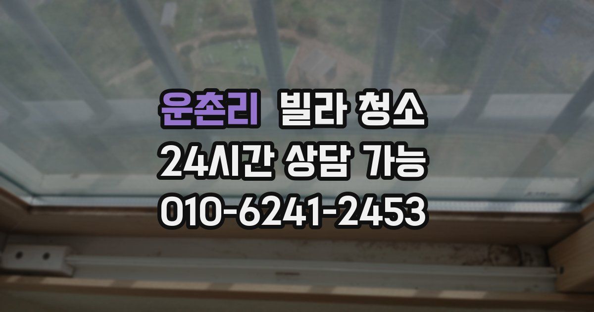 운촌리 빌라 청소