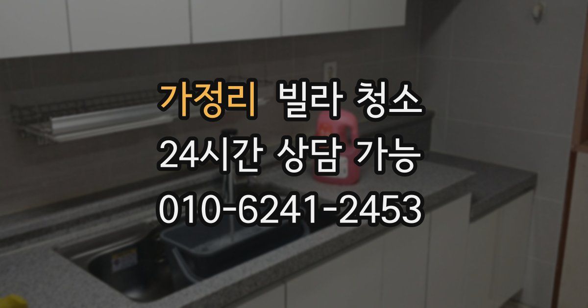 가정리 빌라 청소