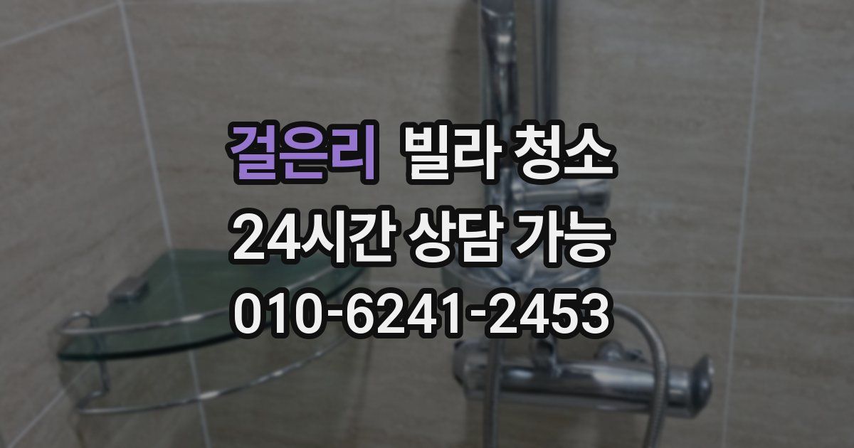 걸은리 빌라 청소