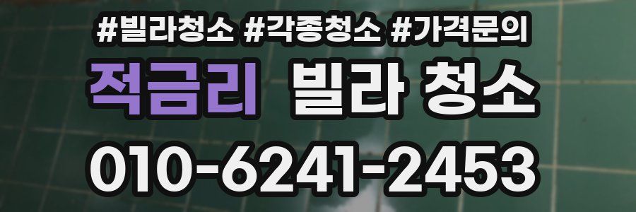 적금리 빌라 청소