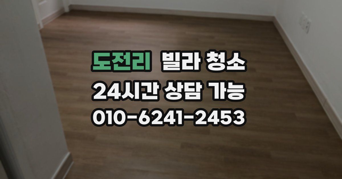 도전리 빌라 청소