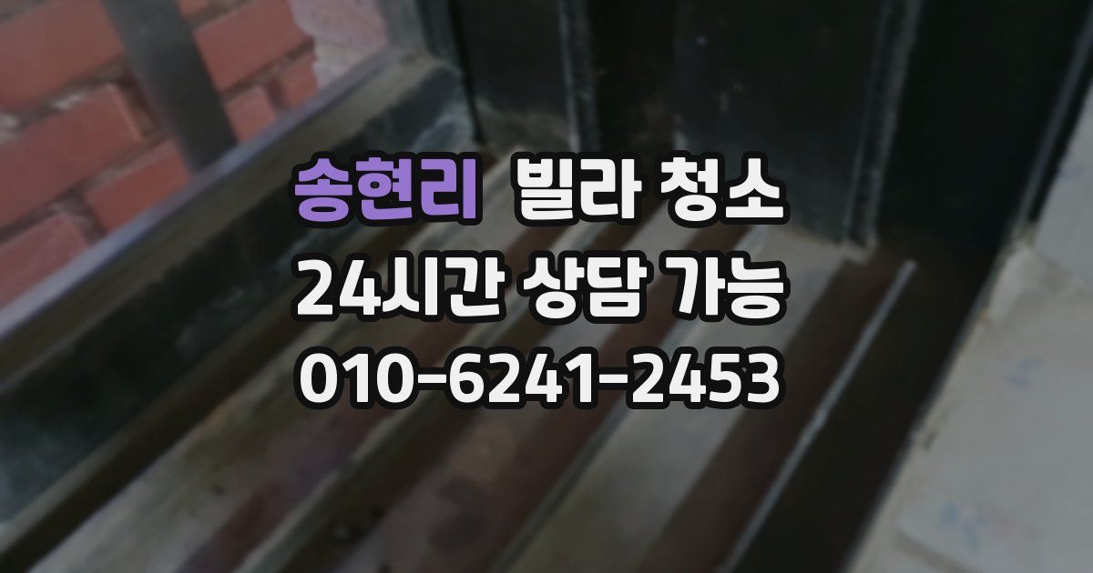 송현리 빌라 청소