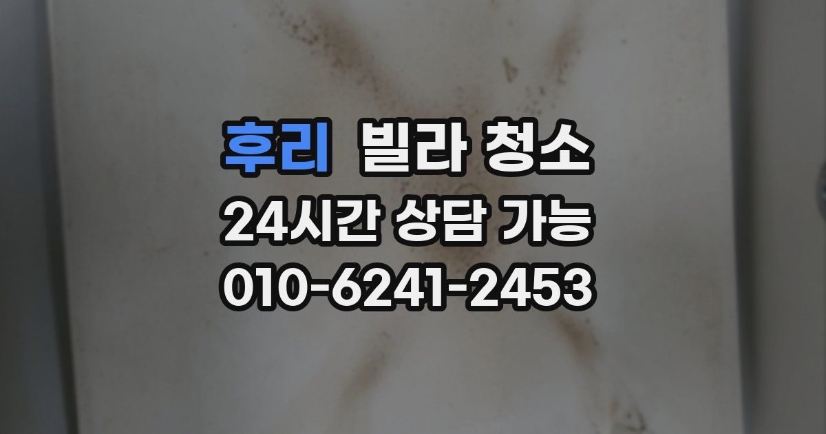 후리 빌라 청소