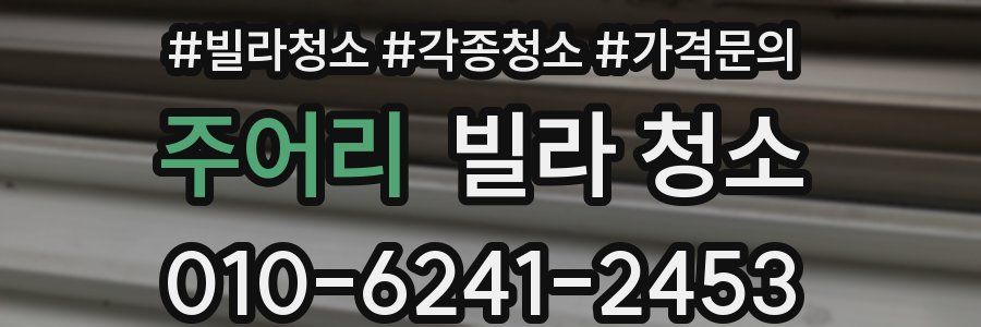 주어리 빌라 청소