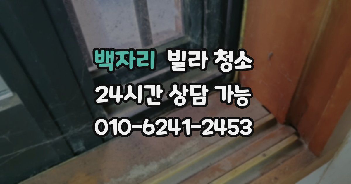 백자리 빌라 청소