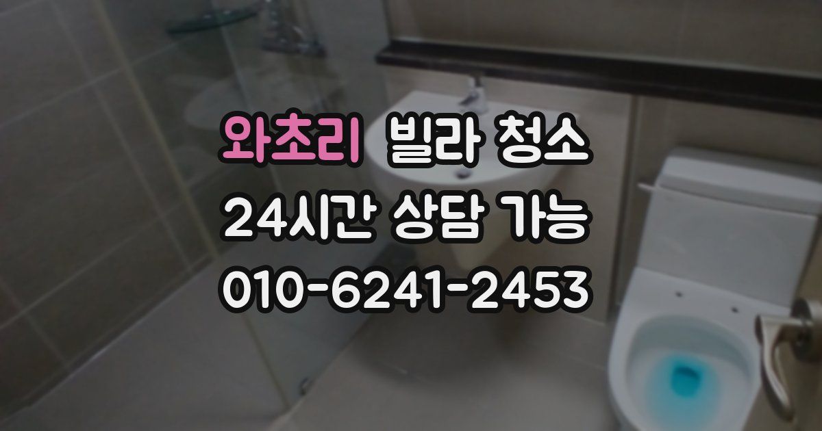 와초리 빌라 청소