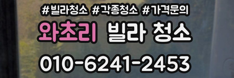 와초리 빌라 청소