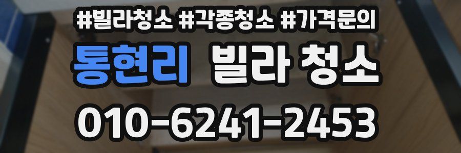 통현리 빌라 청소