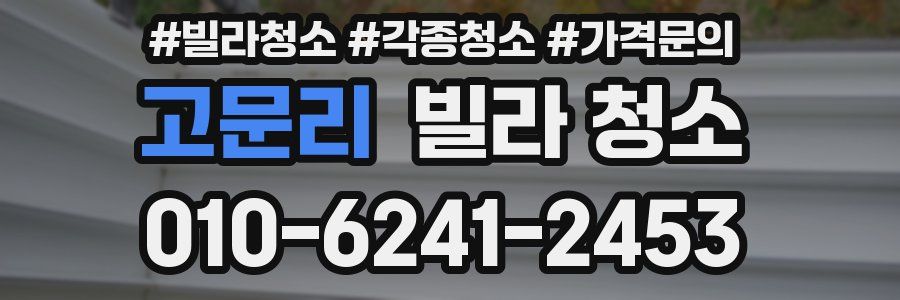 고문리 빌라 청소