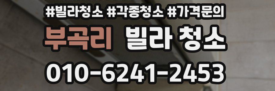 부곡리 빌라 청소