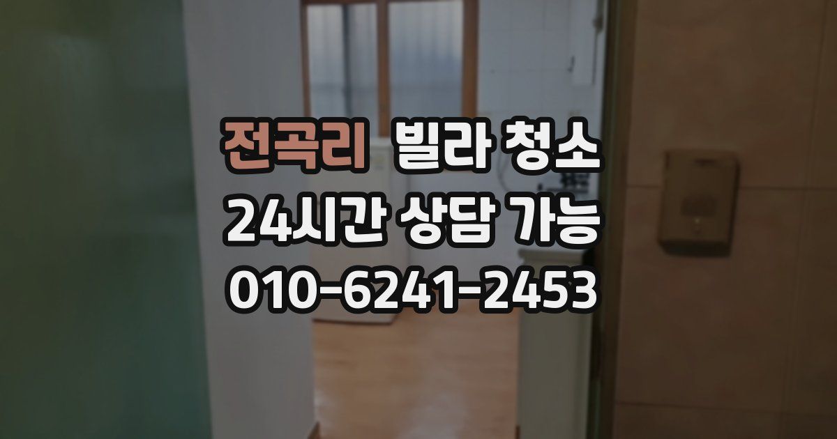 전곡리 빌라 청소