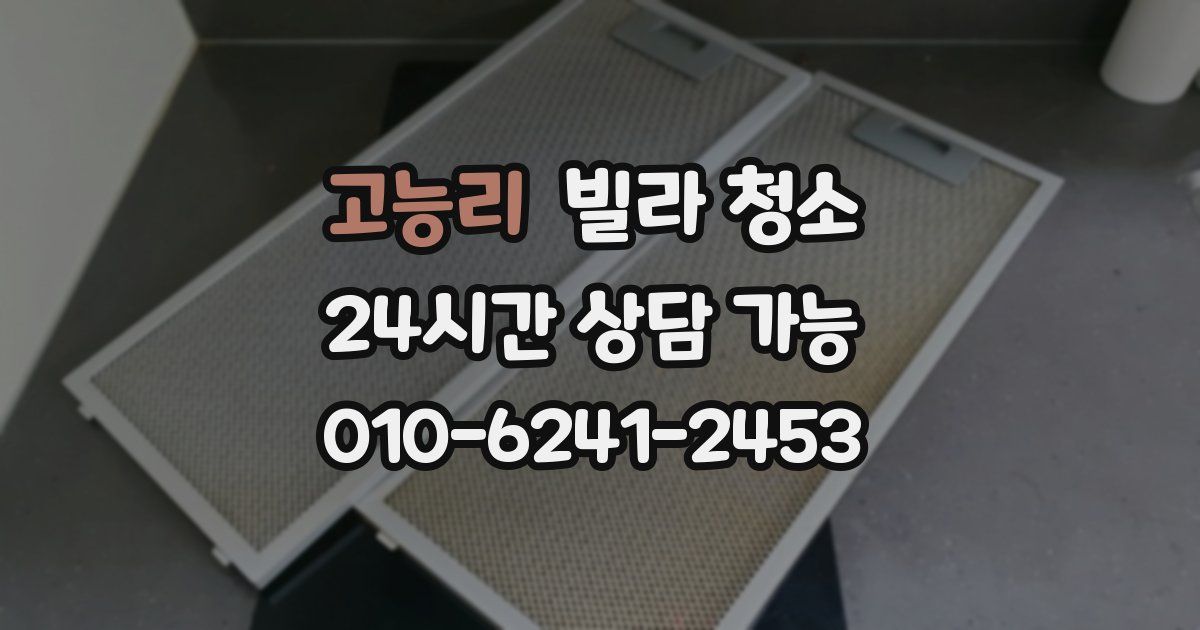 고능리 빌라 청소