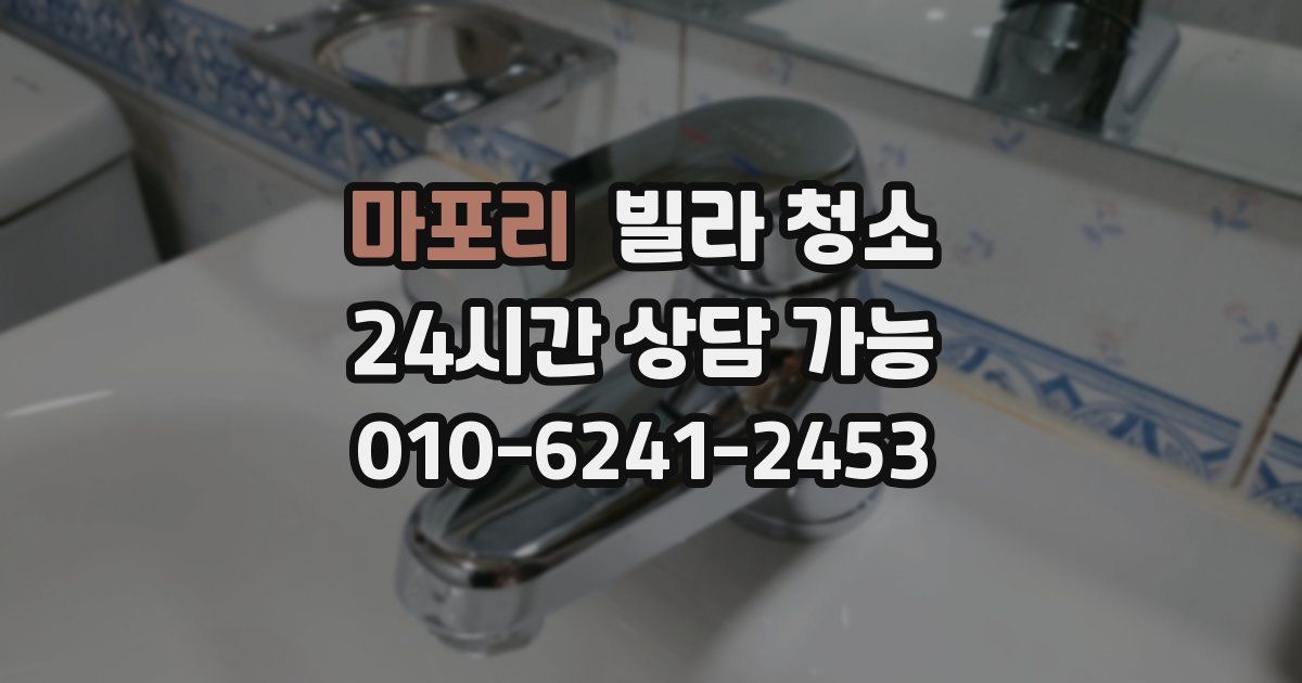 마포리 빌라 청소