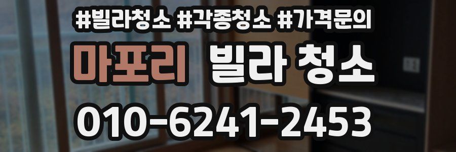 마포리 빌라 청소