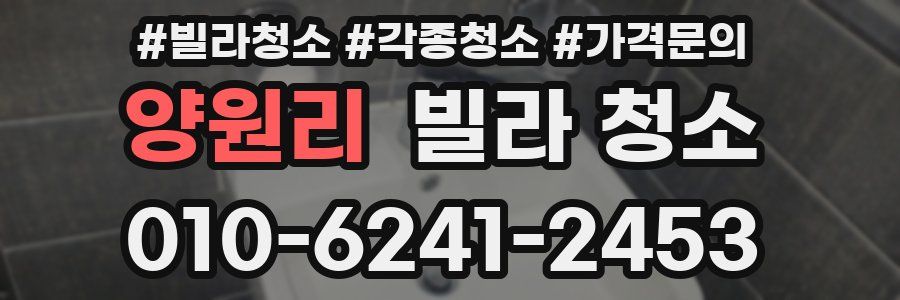 양원리 빌라 청소