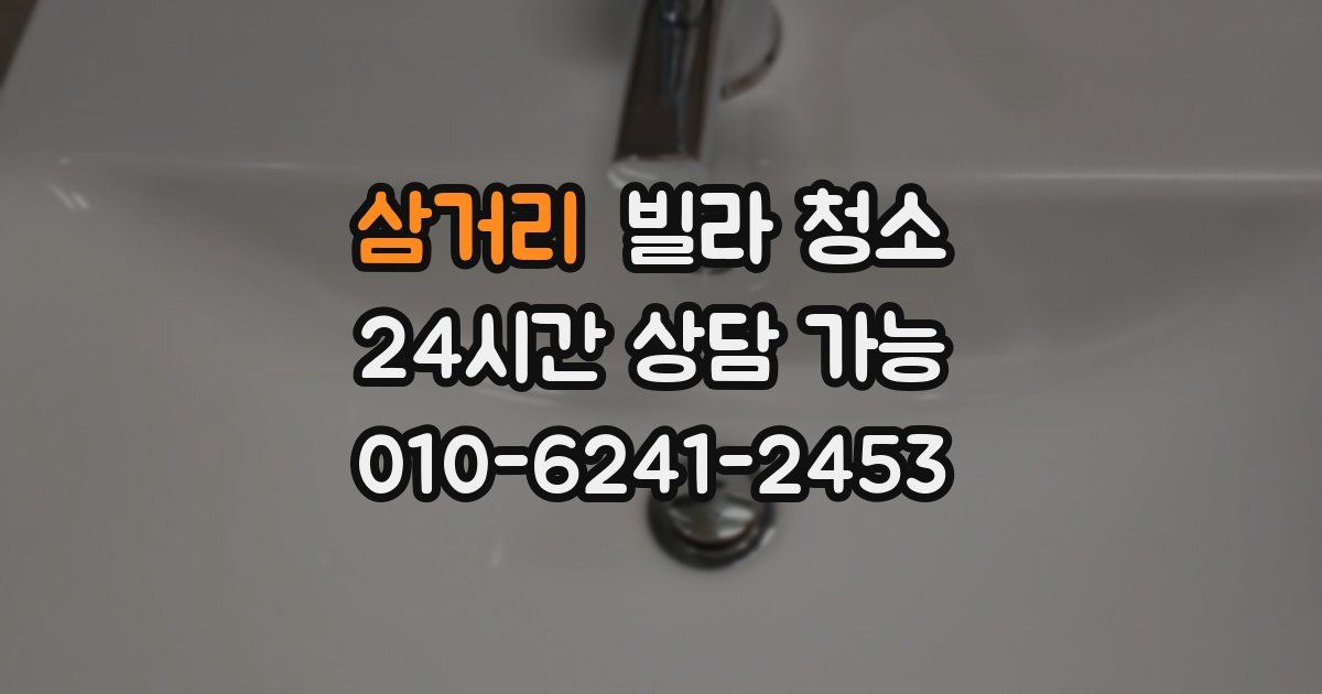 삼거리 빌라 청소