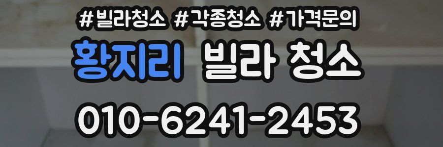 황지리 빌라 청소