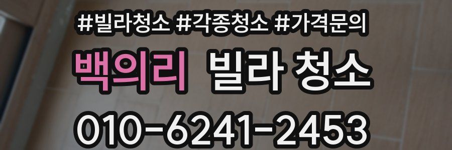 백의리 빌라 청소